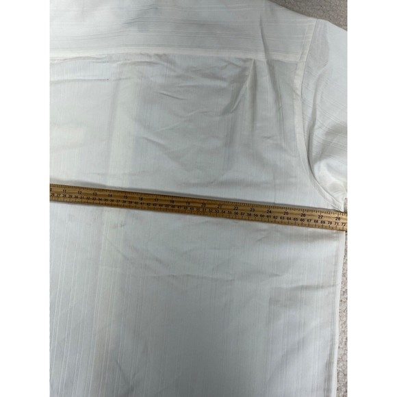 NWT Van Heusen Men's Size 2XL White Button Down Short Sleeve Polo Shirt - Picture 8 of 11